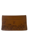 Load image into Gallery viewer, CH EMBOSSED BROWN CLUTCH