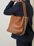 Load image into Gallery viewer, BROWN INFINITY BUCKET BAG