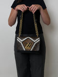 Load image into Gallery viewer, TWIST MM LIMITED EDITION REVERSE MONOGRAM BROGUE BAG