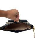 Load image into Gallery viewer, GG DAHLIA NAVY CANVAS SMALL SHOULDER BAG