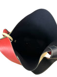 Load image into Gallery viewer, BEIGE & GREEN VINTAGE LEATHER TWISTED CABAS LARGE