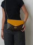 Load image into Gallery viewer, PALLAS CHAIN MONOGRAM SAFRAN BAG