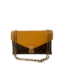 Load image into Gallery viewer, PALLAS CHAIN MONOGRAM SAFRAN BAG