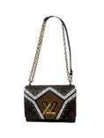 Load image into Gallery viewer, TWIST MM LIMITED EDITION REVERSE MONOGRAM BROGUE BAG