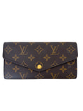 Load image into Gallery viewer, SARAH MONOGRAM CANVAS WALLET RED