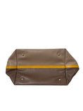 Load image into Gallery viewer, MATRYOSHKA MEDIUM BROWN AND YELLOW TOTE BAG