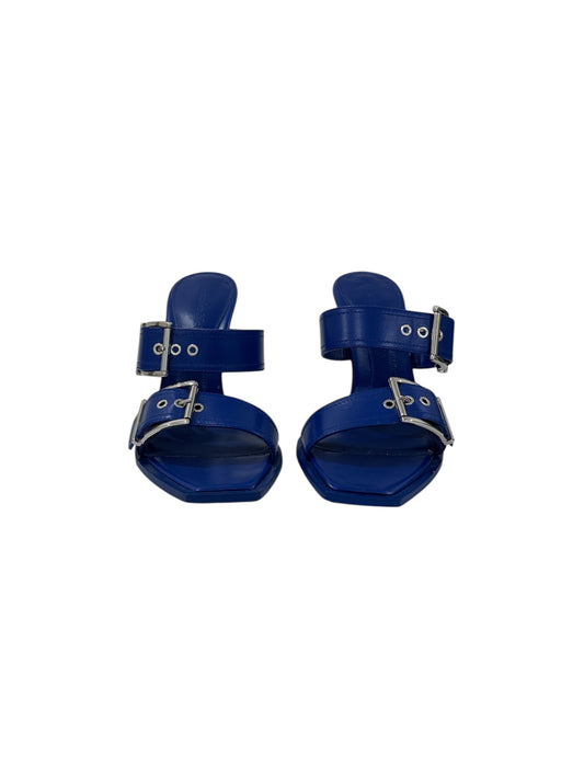 100mm Buckled Leather Sandals | 40