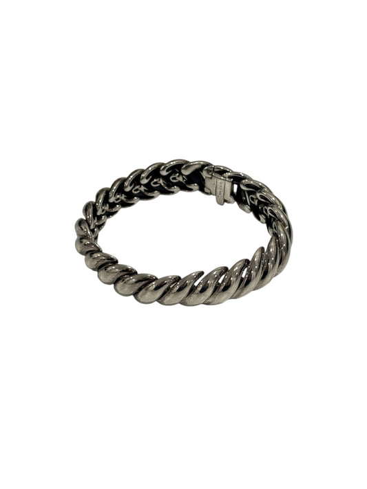 Sculpted Cable Bracelet in Sterling Silver