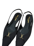 Load image into Gallery viewer, BABYLONE SLINGBACK SATIN CREPE BLACK | 39
