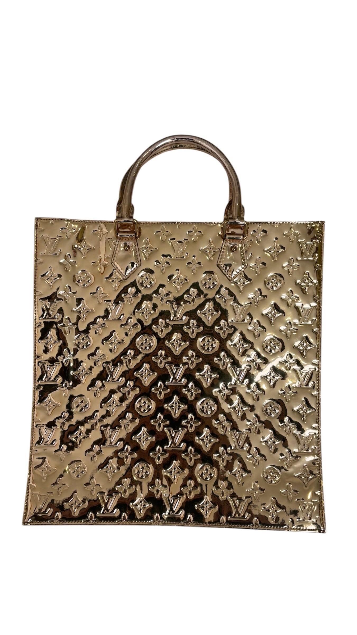 LIMITED EDITION MIROIR SAC PLAT GOLD MONOGRAM