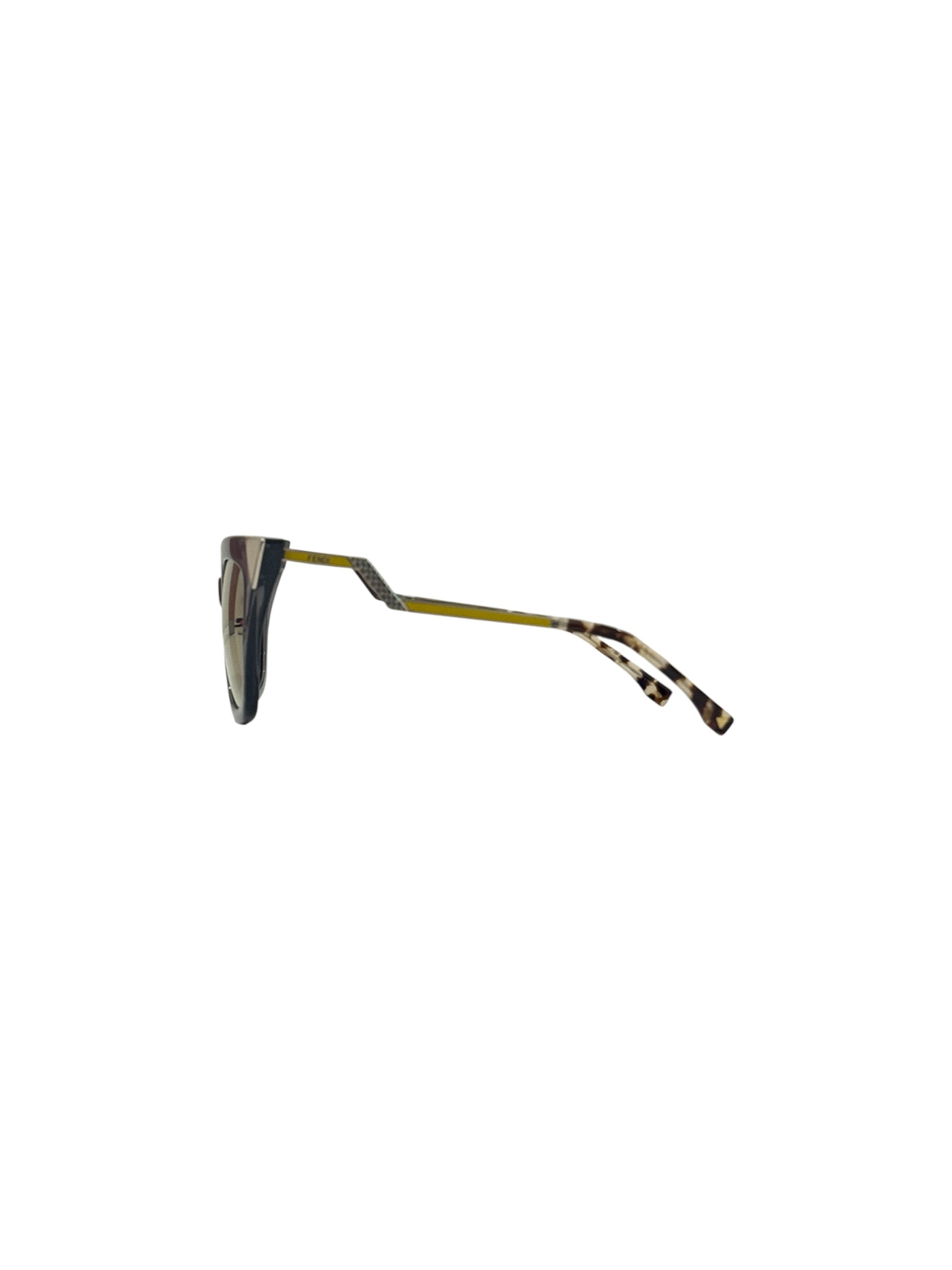 Iridia Mirrored Cat Eye Sunglasses