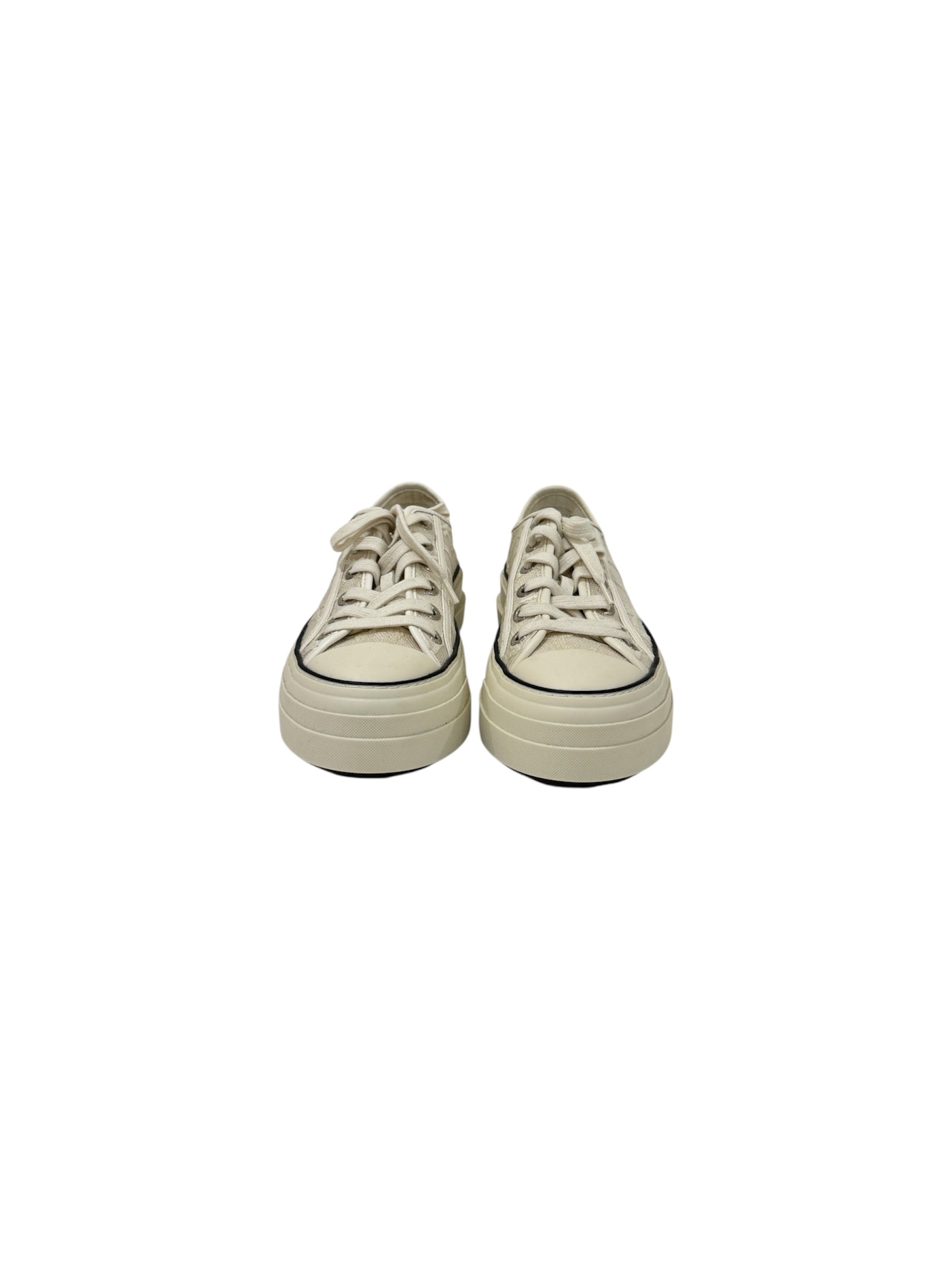V Logo Toile Platform Sneaker | 37