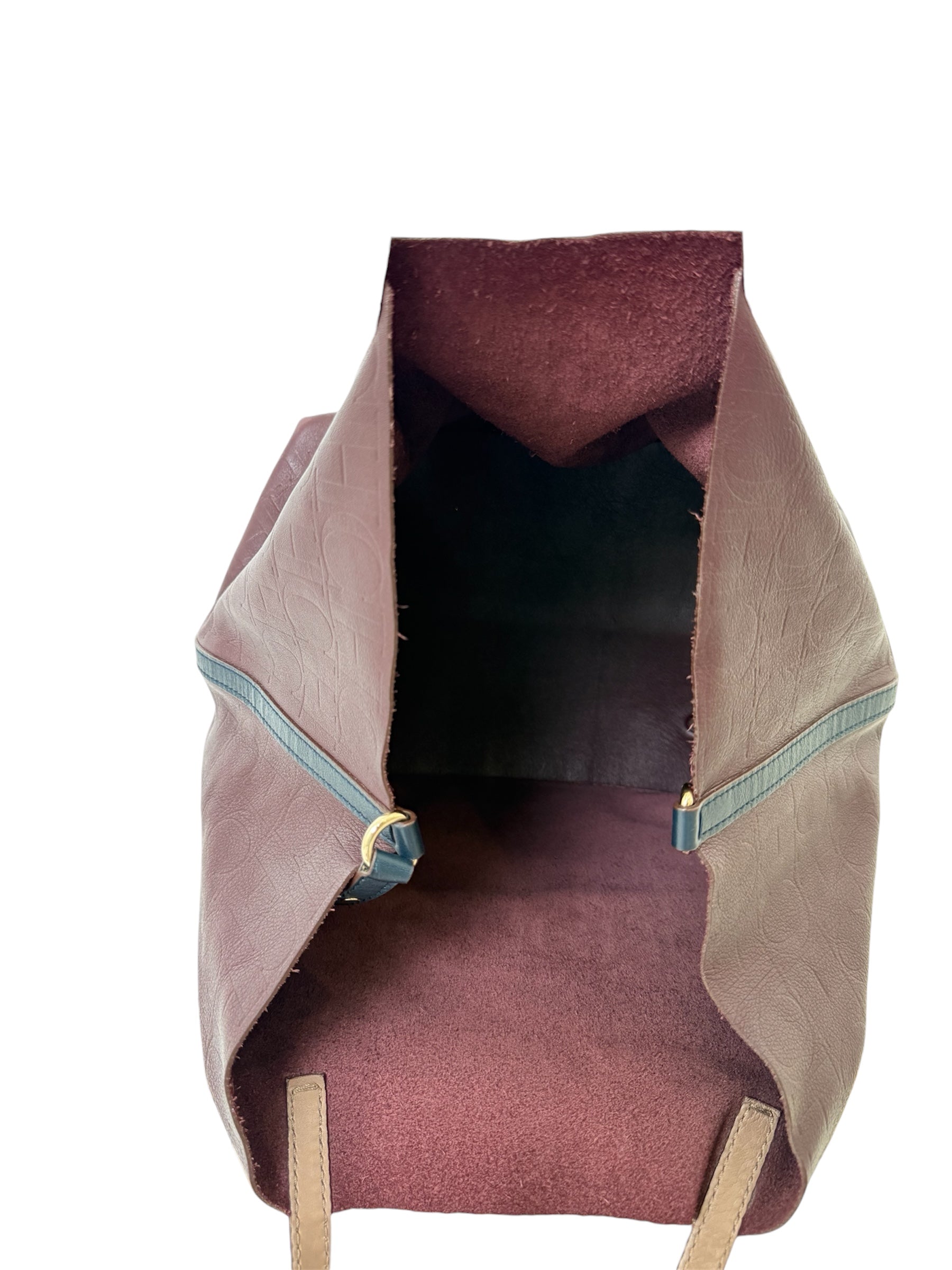 MATRYOSHKA MEDIUM BURGUNDY TOTE BAG