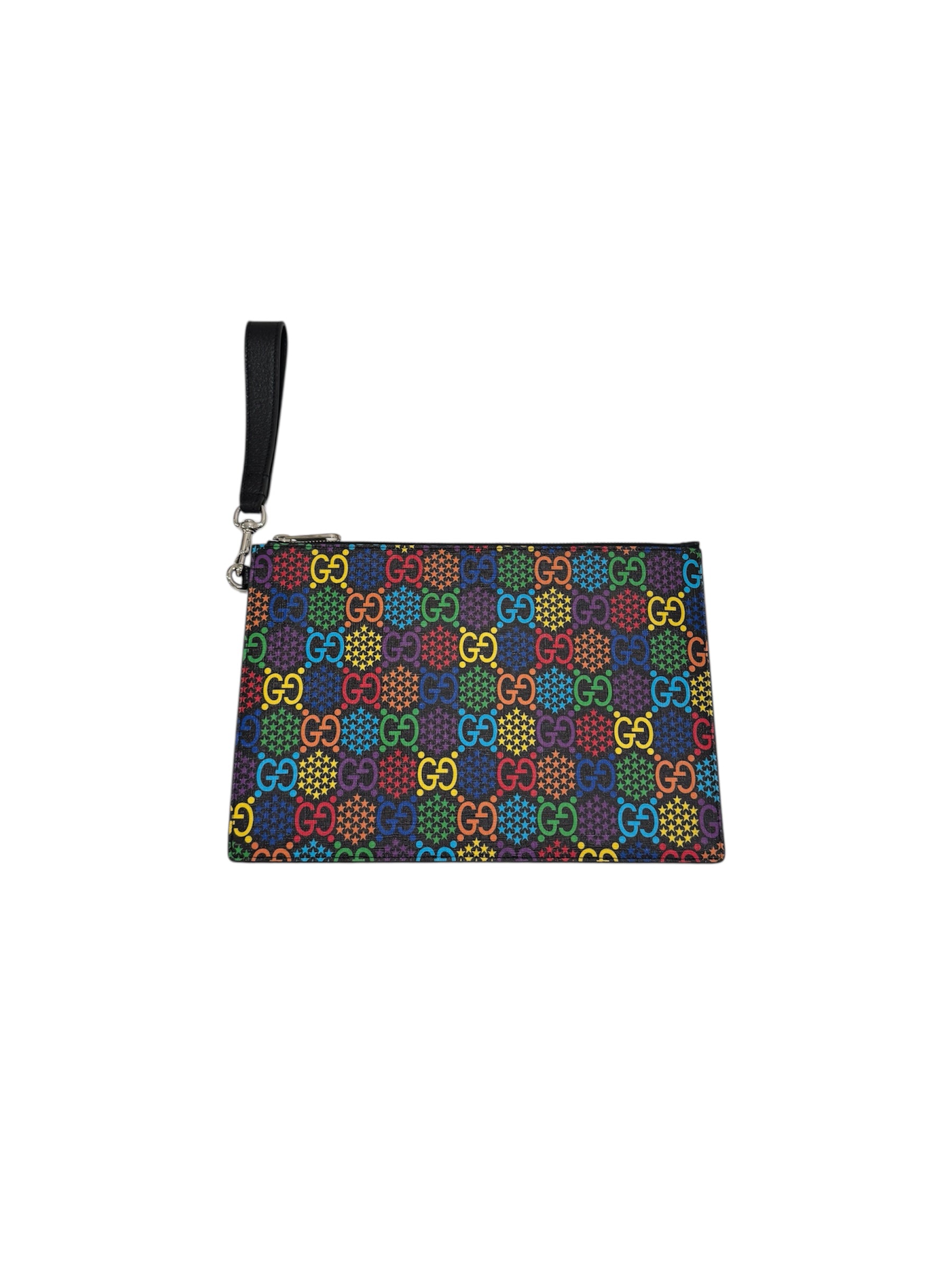 Supreme Monogram Psychedelic Zip Wristlet Pouch
