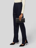 Load image into Gallery viewer, Black Leather Monogram Cassandre Clutch

