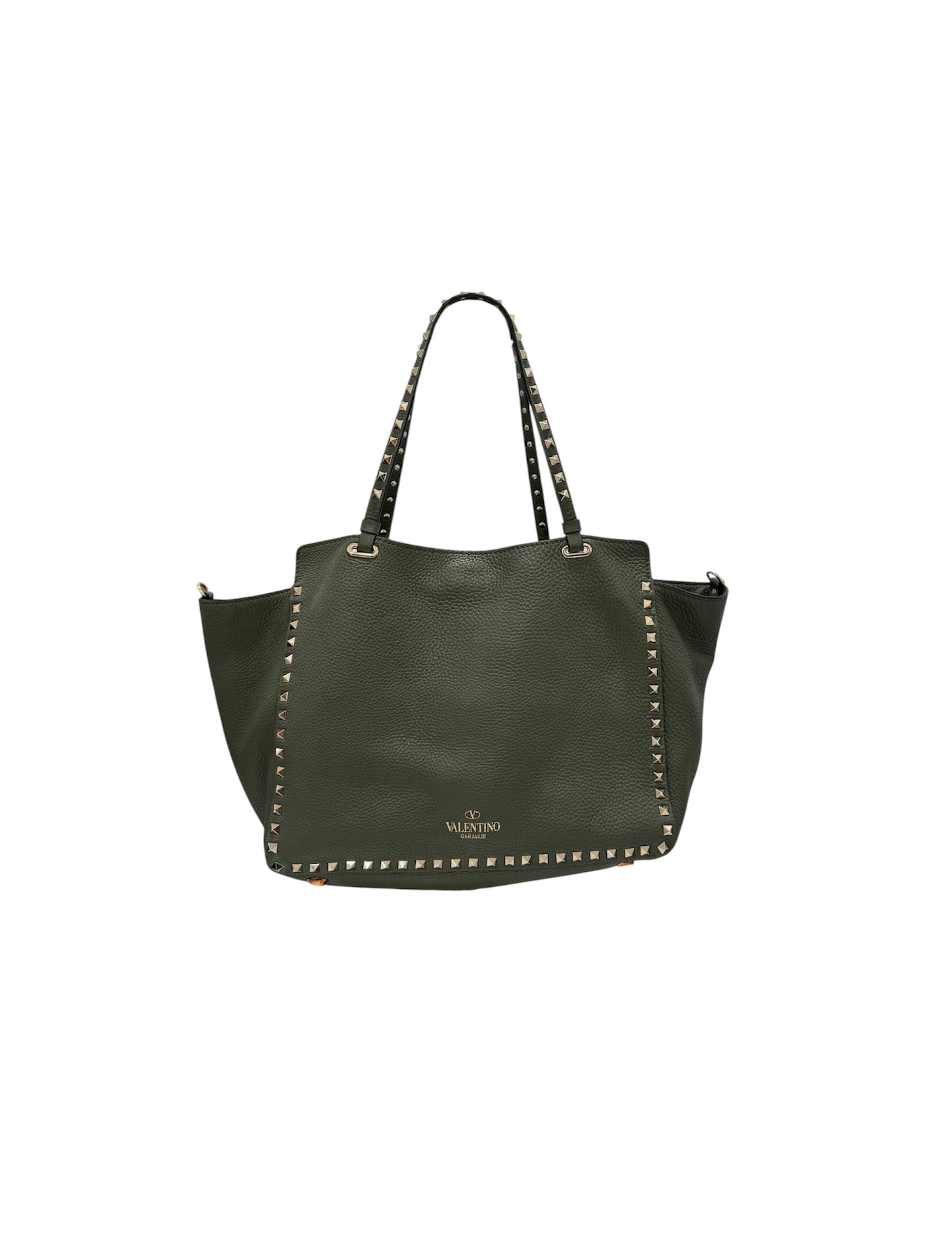 Rockstud Green Tote
