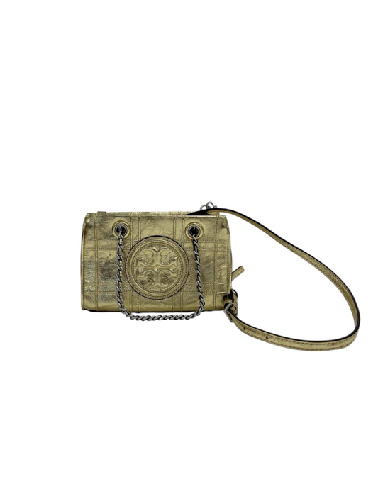 Metallic quilted mini bag