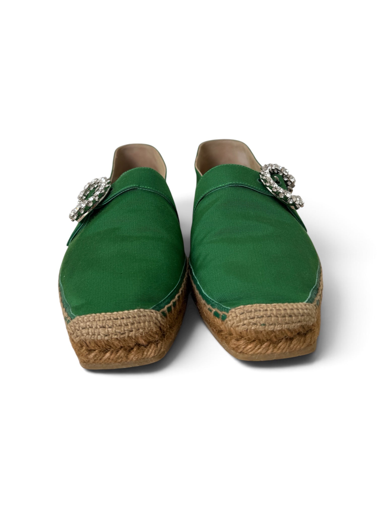 DRU FLAT CRYSTAL ESPADRILLES | 38