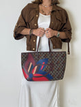 Load image into Gallery viewer, Monogram Flower Leather Tote Bag
