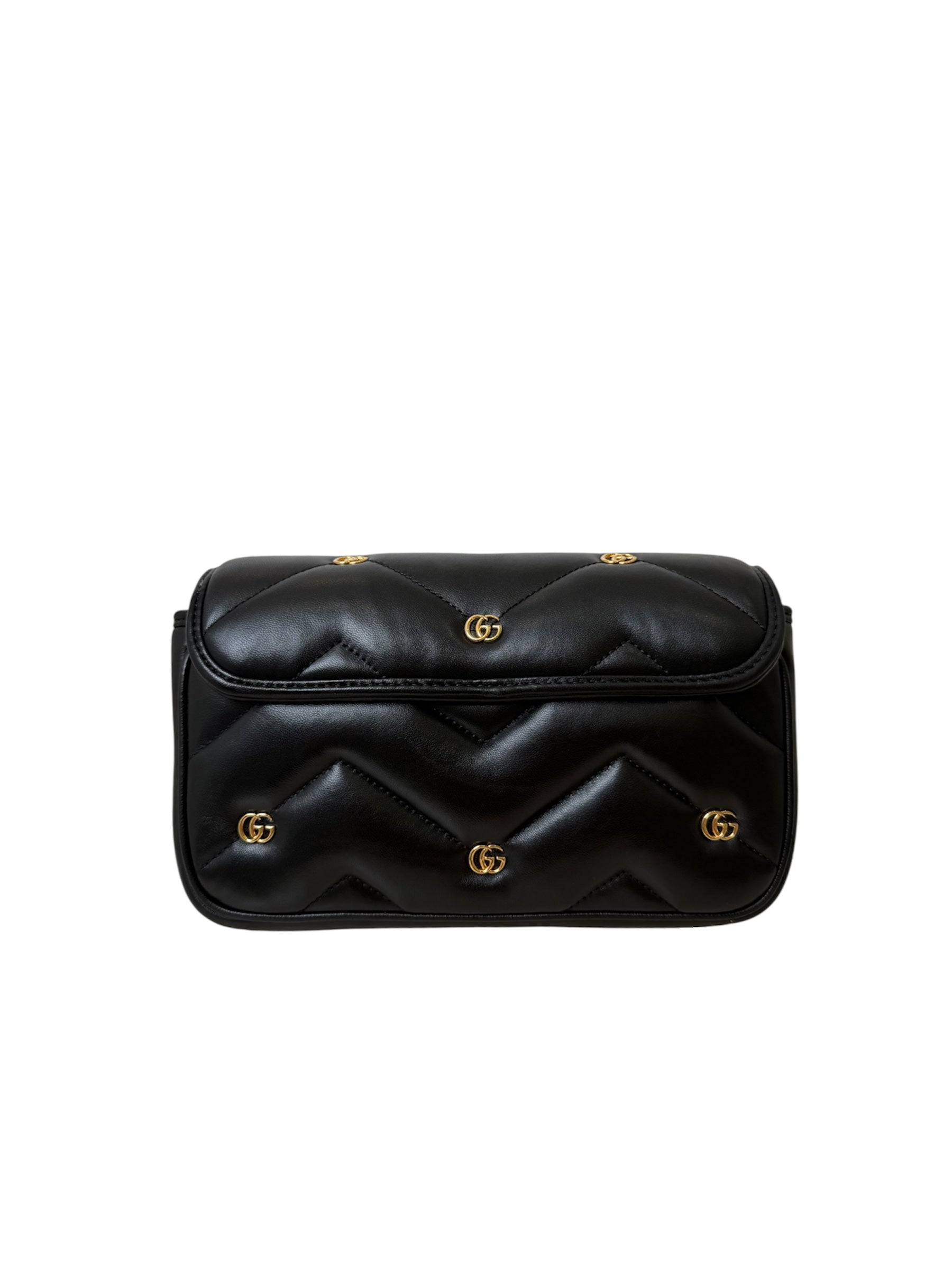 MINI GG MARMONT METAL EYELET STUDS SHOULDER BAG