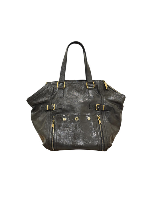 Rive Gauche Patent Leather Downtown Tote
