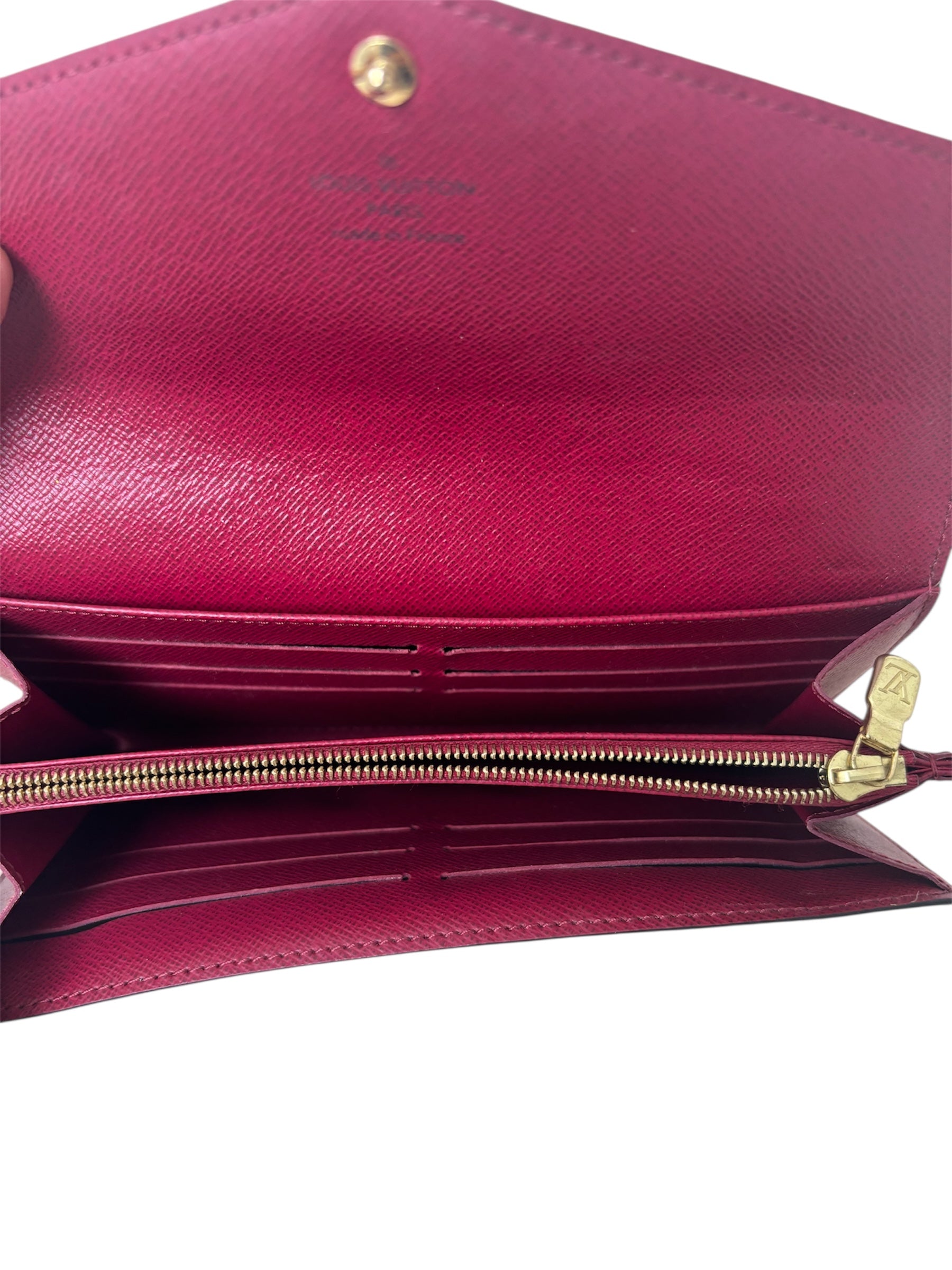 SARAH MONOGRAM CANVAS WALLET