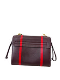 Load image into Gallery viewer, VLOGO SHOULDER BAG IN BICOLOR WITH RED STRIPES
