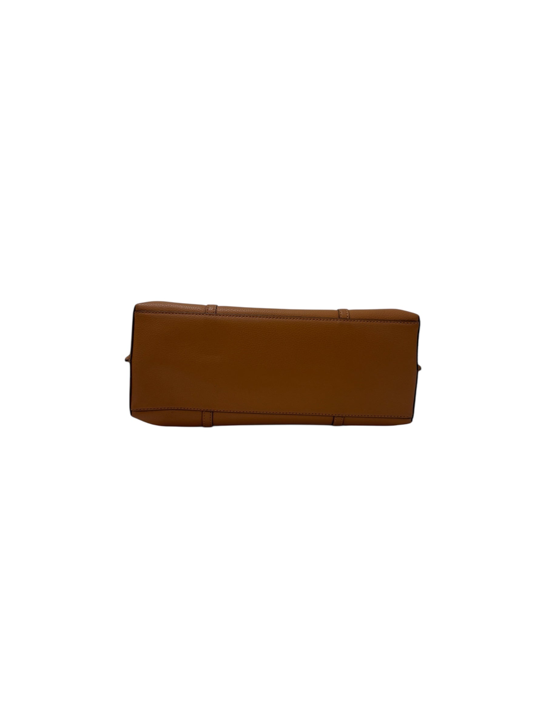 Brown Leather Small Triple Compartment Perry Tote