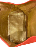 Load image into Gallery viewer, Orange Leather Logo Tote
