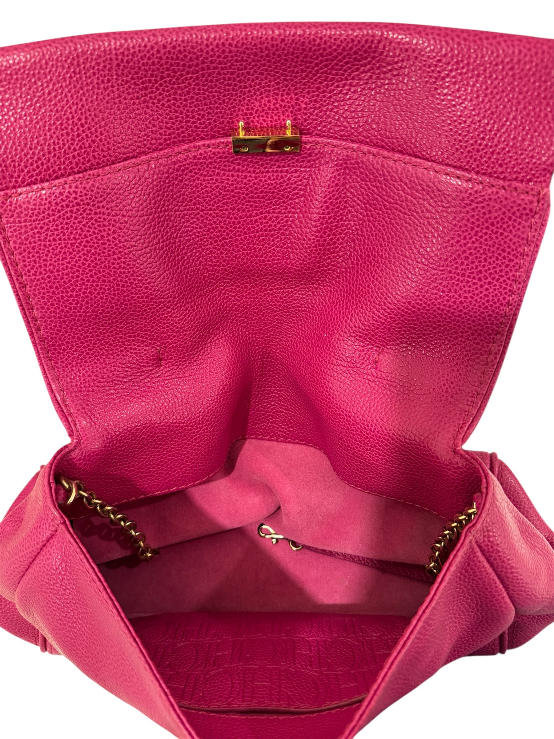 Pink Leather Mini Minuetto Top Handle Bag