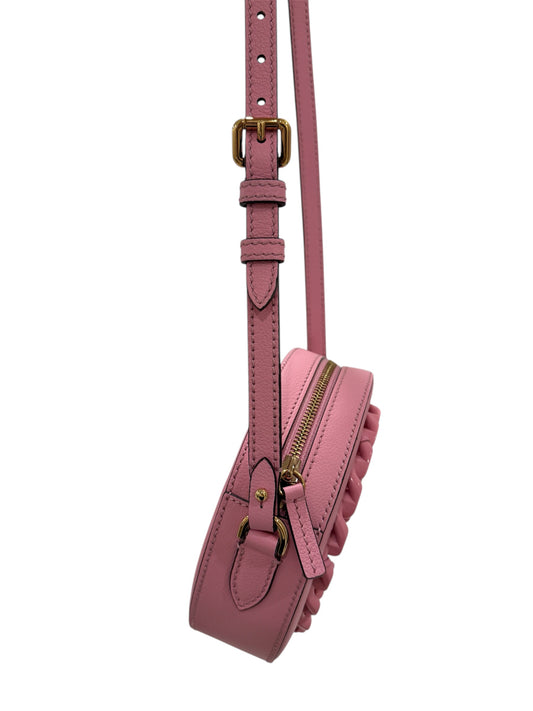 Grained Calfskin Studded Mini La Medusa Round Crossbody