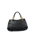 Load image into Gallery viewer, Black Monogram Embossed Leather Dahlia Hobo
