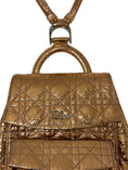 Load image into Gallery viewer, Bronze Cannage Foil Leather Small Stardust Backpack
