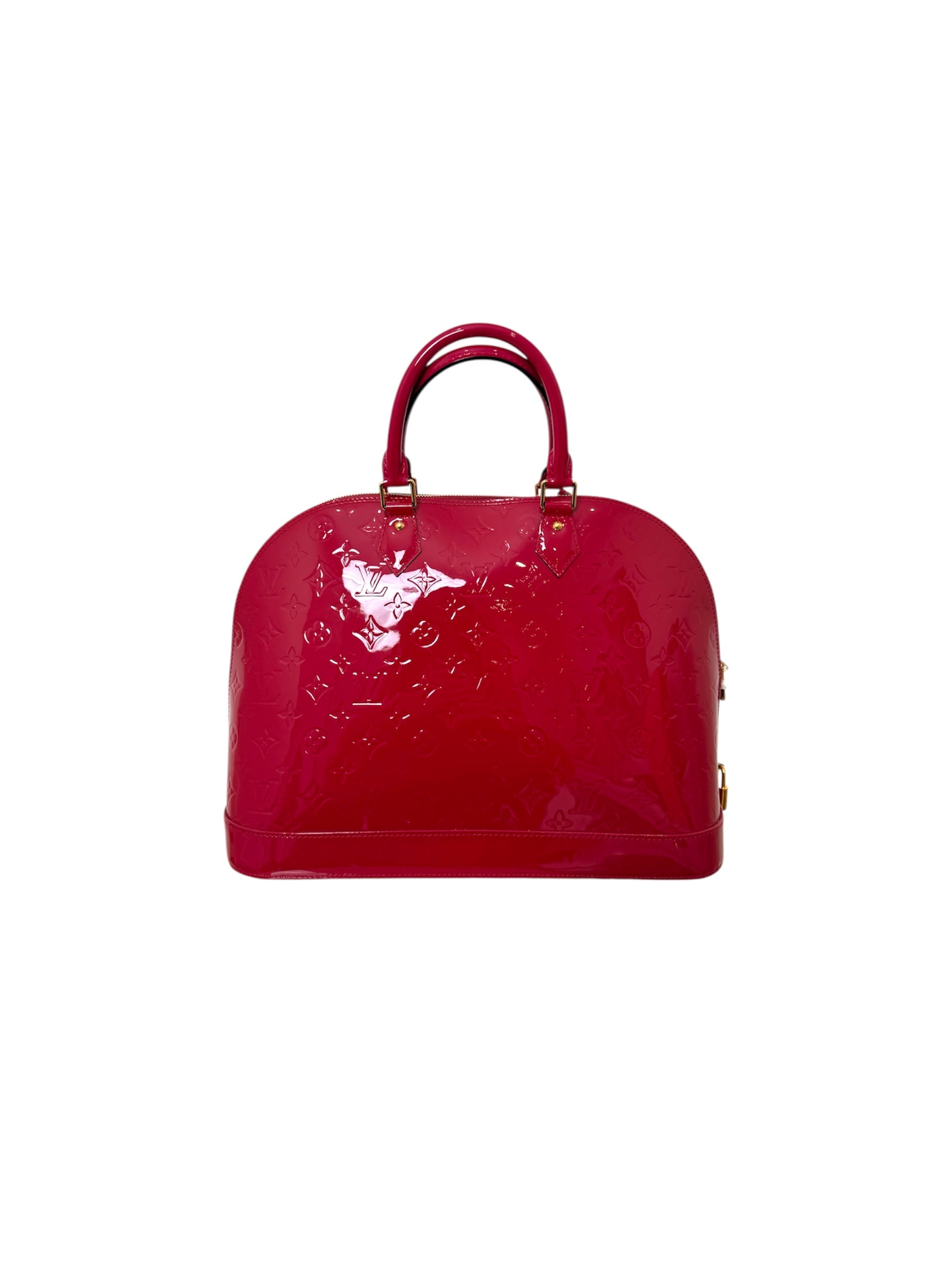 VERNIS ROSE INDIEN MONOGRAM ALMA PM BAG