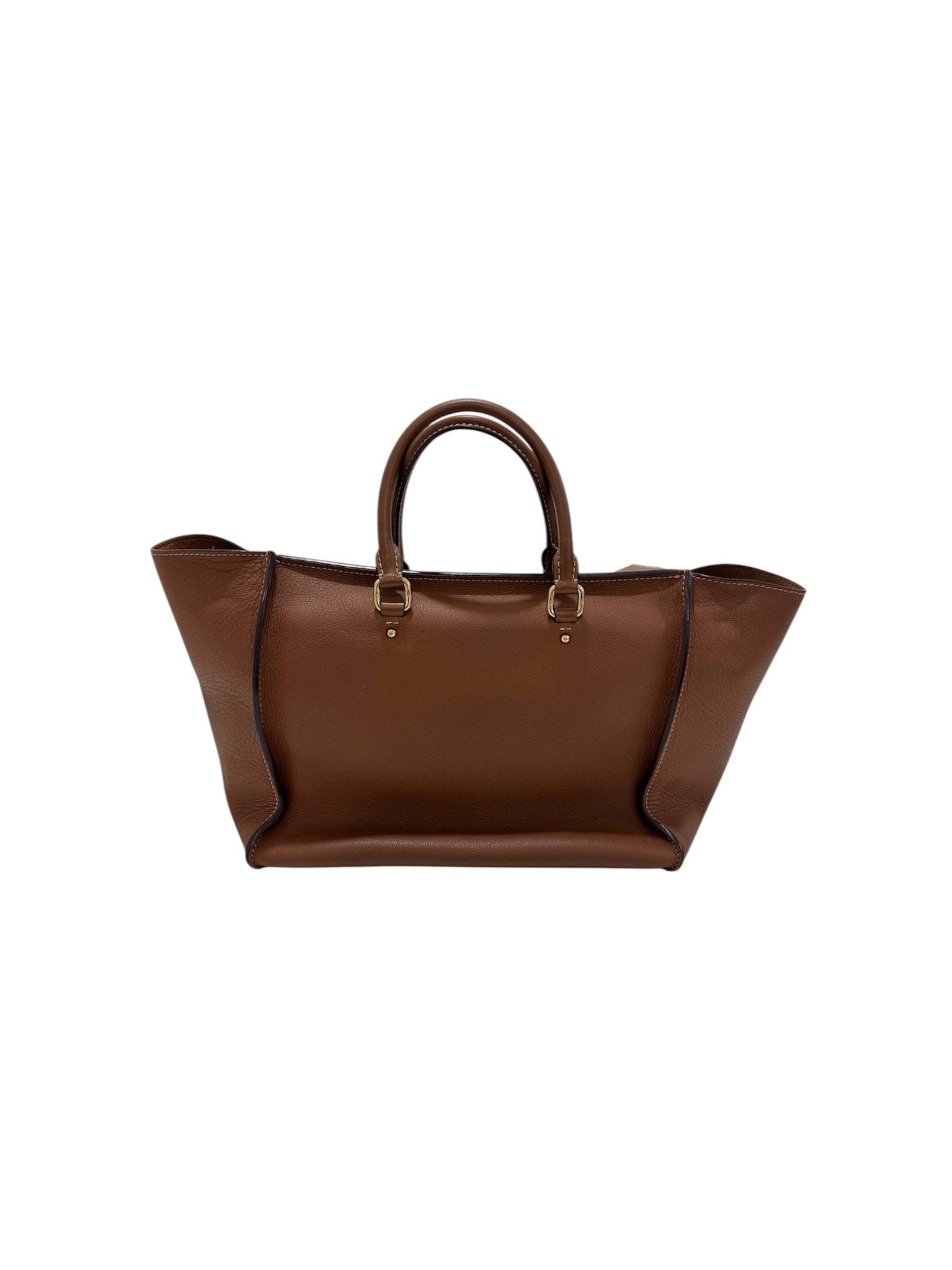 Taupe Satchel Bag