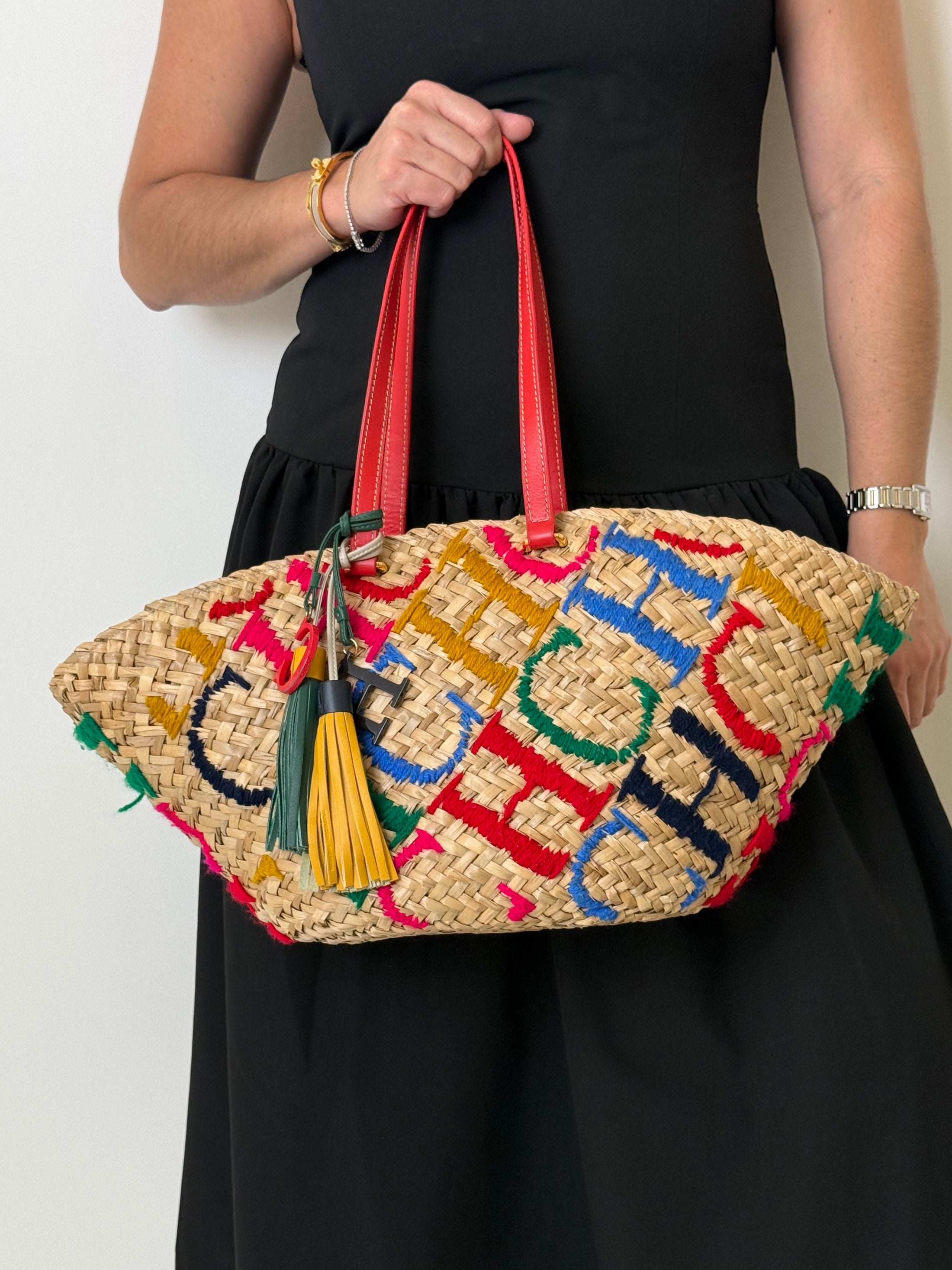 RAFFIA TOTE BAG