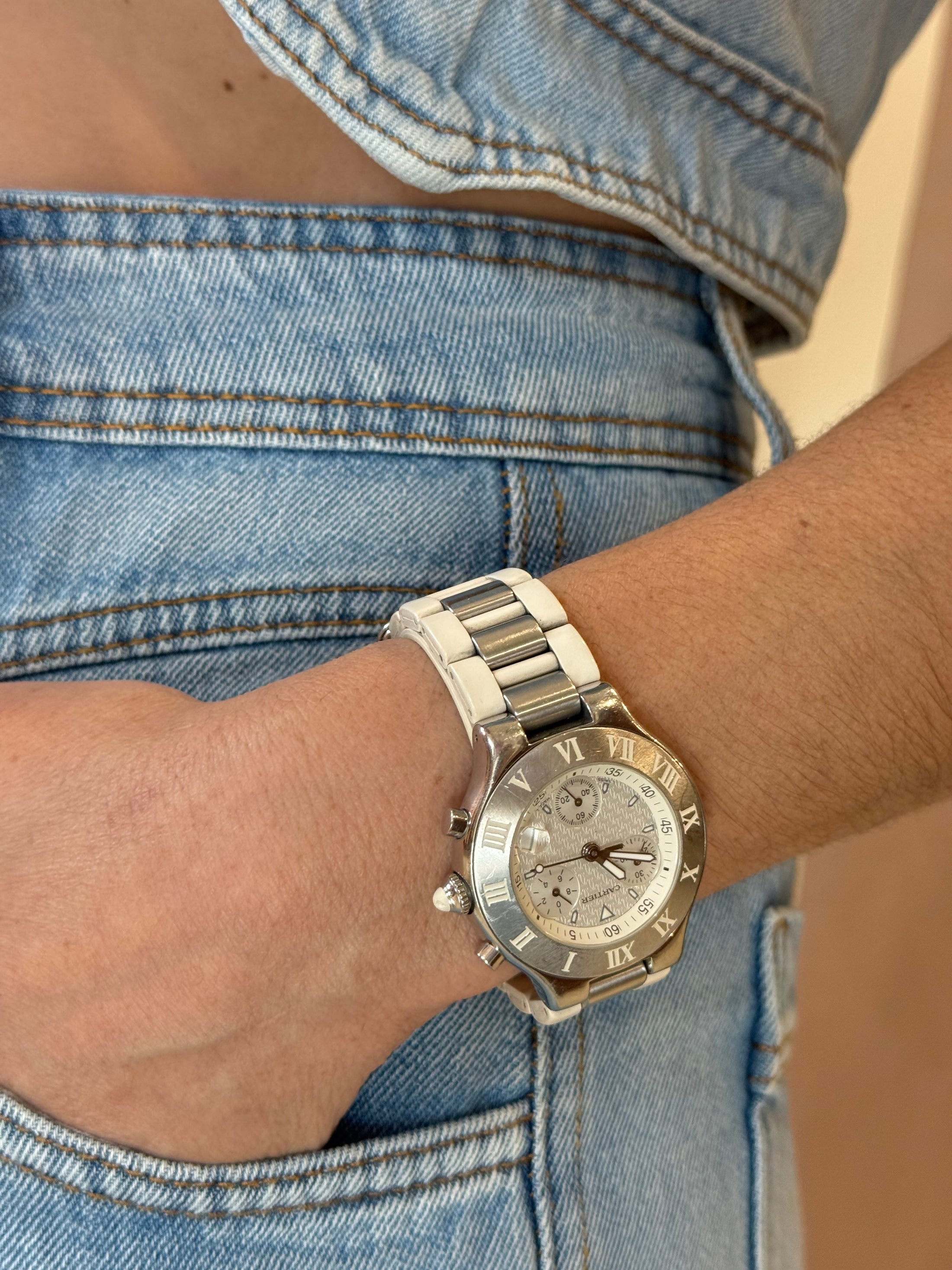 CHRONOSCAPH SILVER DIAL WHITE