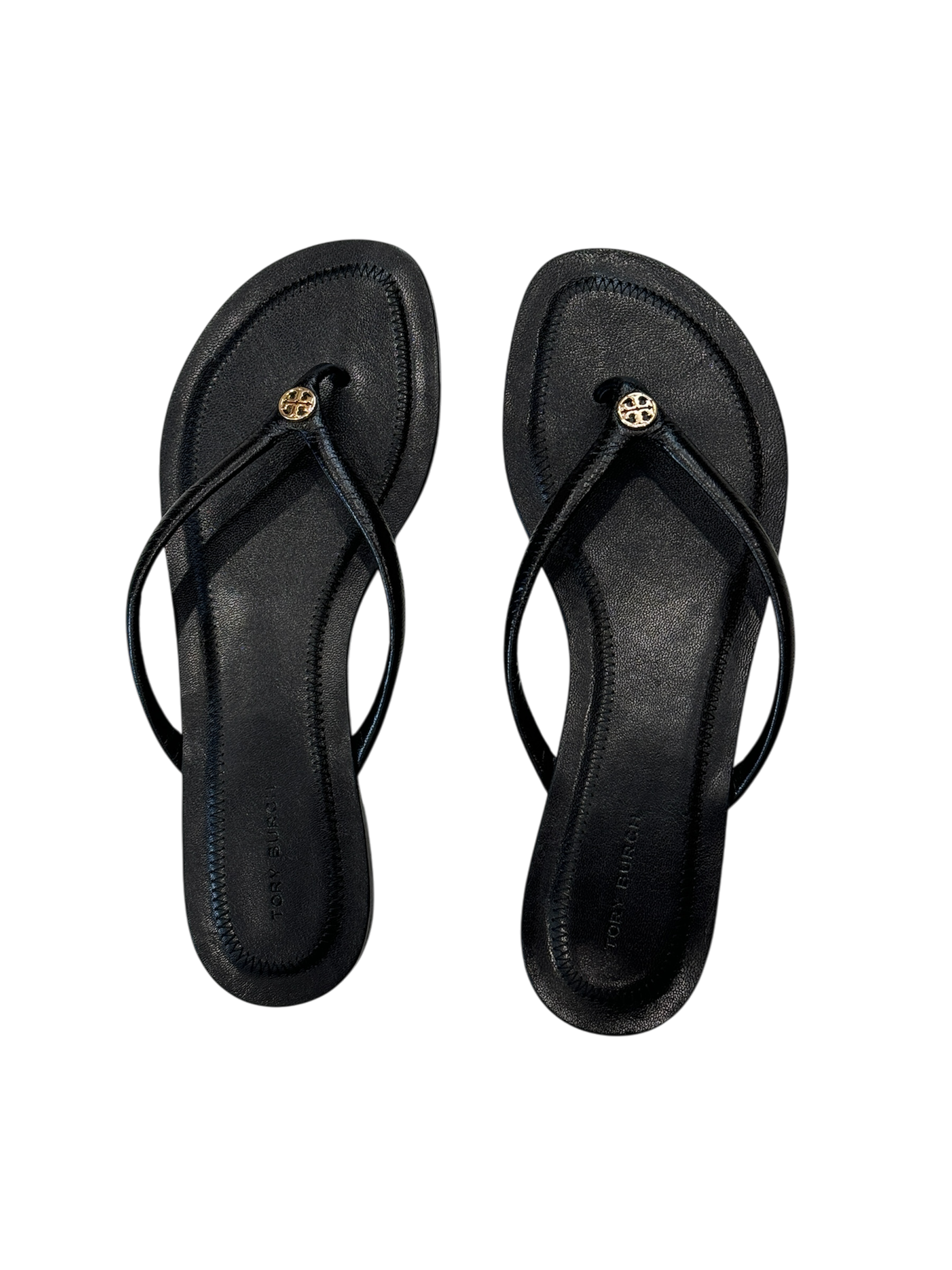 Black Leather Sandals | 7
