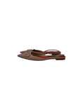 Load image into Gallery viewer, Initials Insignia Leather Slingback Flats | 40
