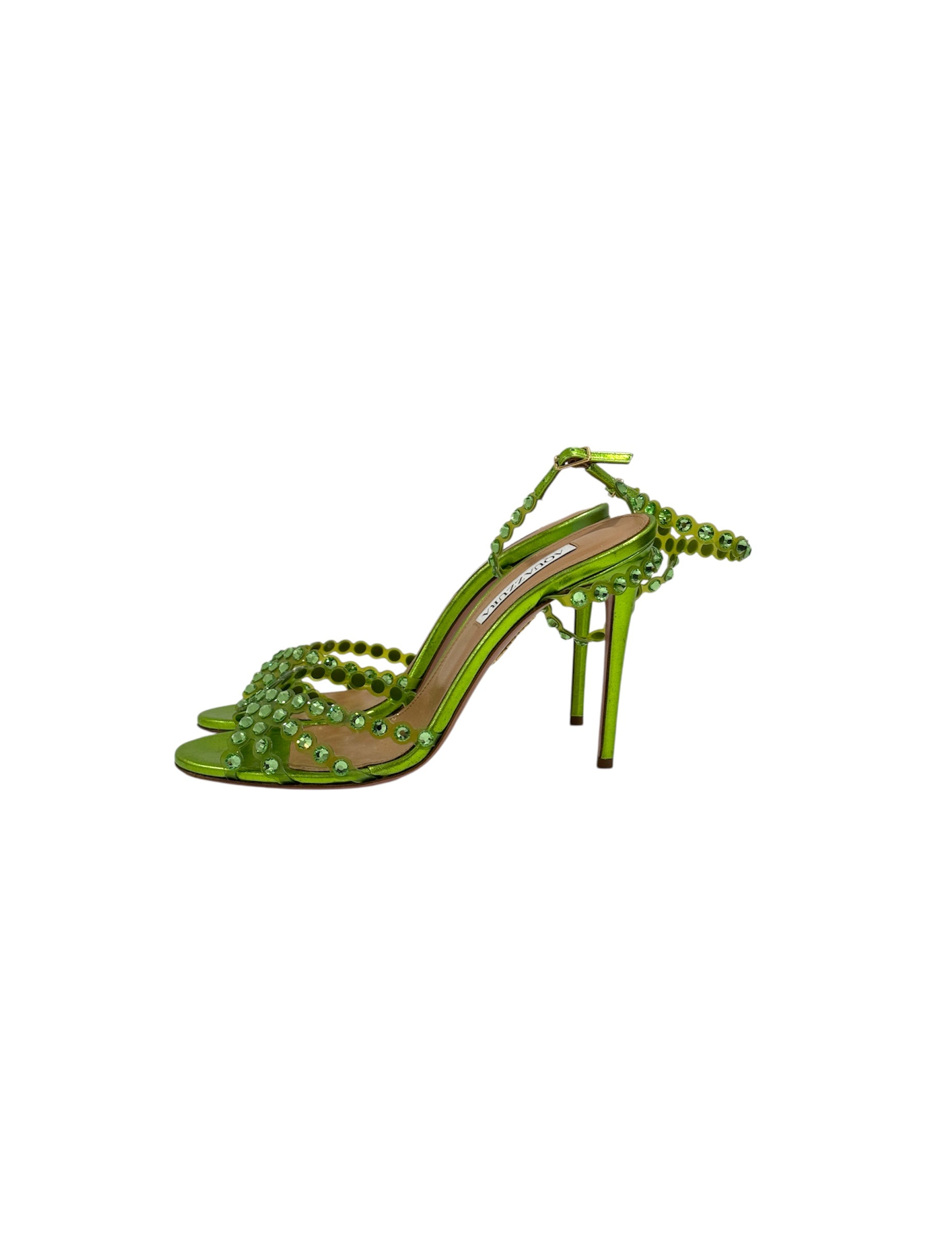 Aquazzura Tequila Embellished Heeled Sandals | 39