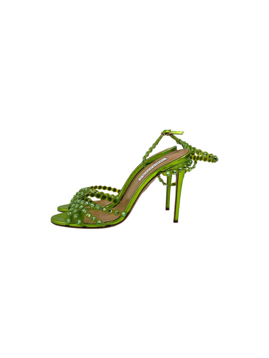 Aquazzura Tequila Embellished Heeled Sandals | 39