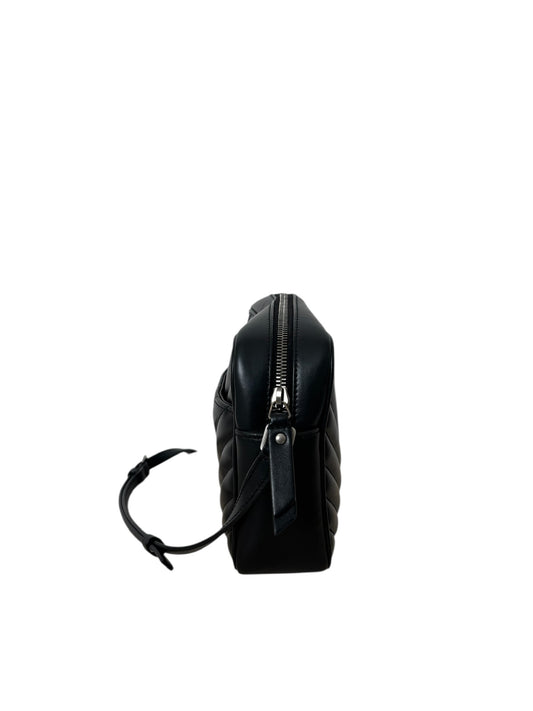 Calfskin Matelasse Monogram Lou Camera Black Bag
