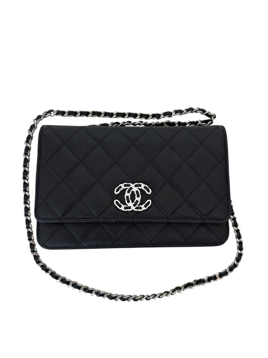 CHANEL WALLET ON CHAIN BLACK