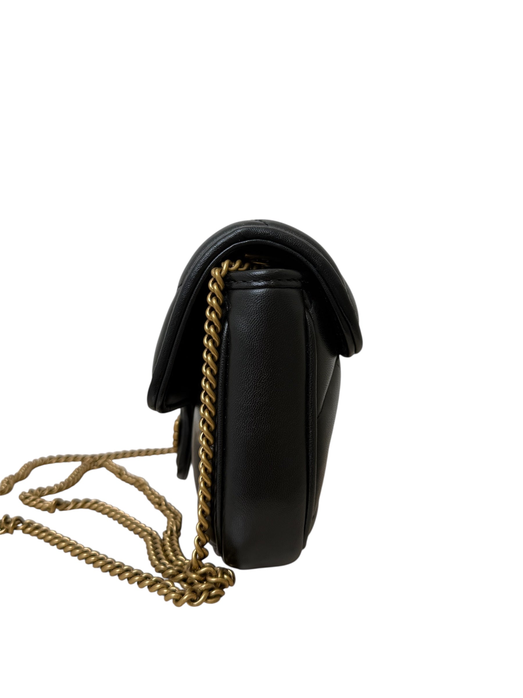 MINI GG MARMONT METAL EYELET STUDS SHOULDER BAG
