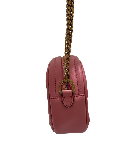 Small Kira Chevron Leather Camera Bag