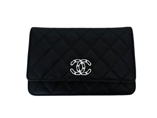 CHANEL WALLET ON CHAIN BLACK