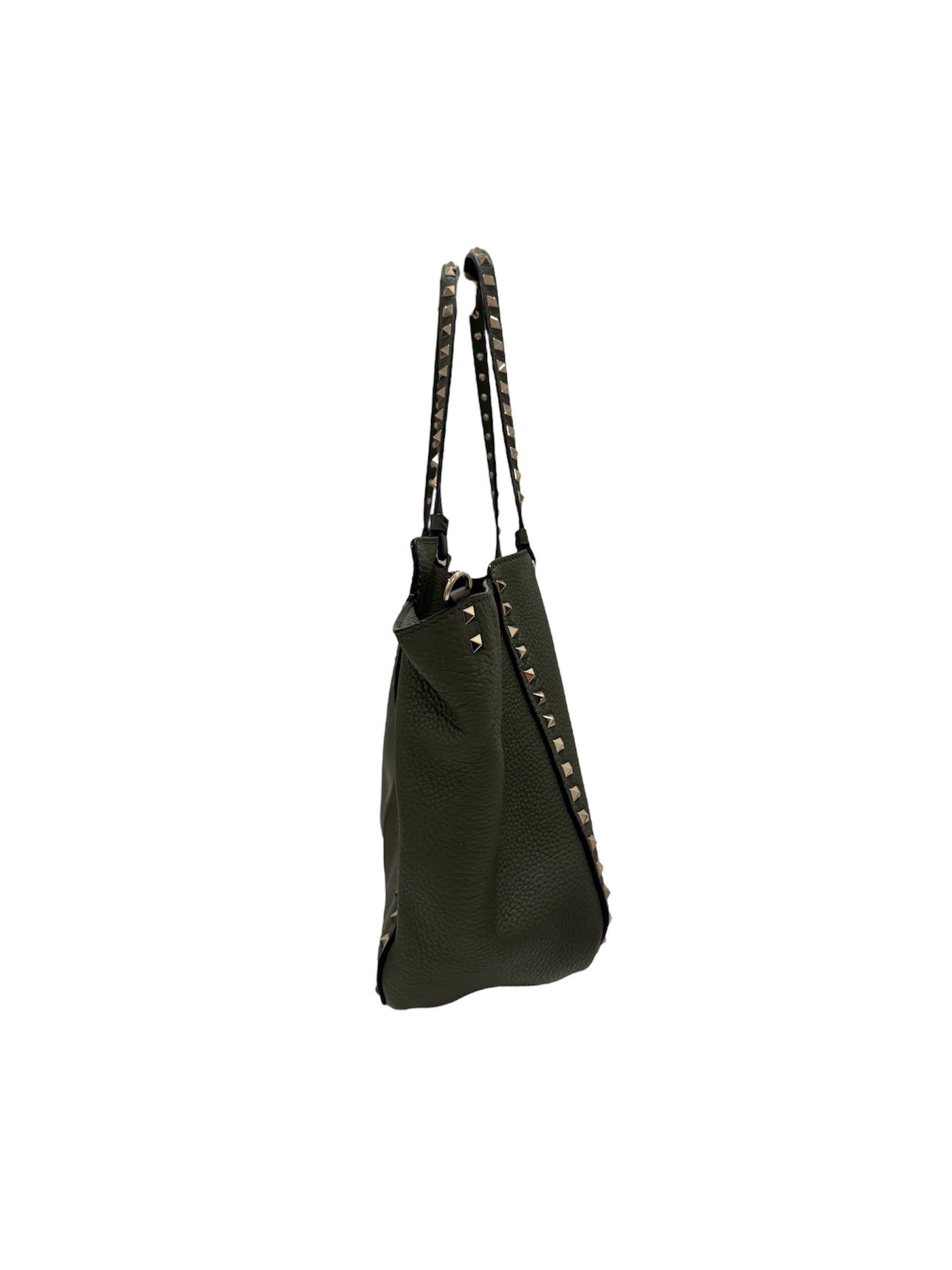 Rockstud Green Tote