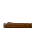 Load image into Gallery viewer, CH EMBOSSED BROWN CLUTCH
