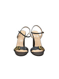 Load image into Gallery viewer, GUCCI LIFFORD CALFSKIN GG ANKLE SANDALS BLACK | 39
