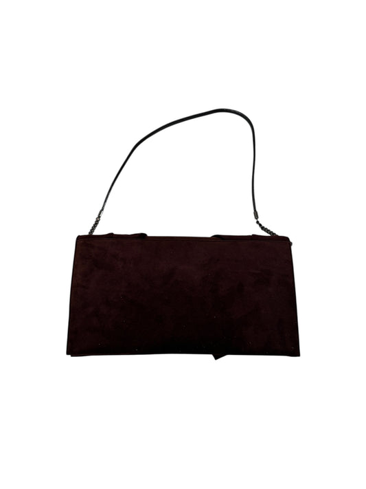 Solid Suede Shoulder Bag